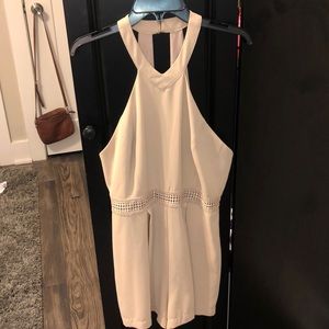 Cute open back romper